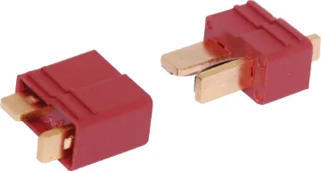 60A 600V Deans Style High Current DC Connector Ideal for use as battery connectors in high current draw applications such as RC LiPo batteries. Supplied as plug & socket pair. 60A rated @ 600V DC.