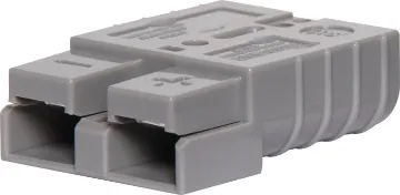 175A 600V SB175 High Current DC Anderson Power Plug Similar to Anderson type connectors, these heavy duty DC plugs feature a reversible gender design (the same plug can be used as both male and female). 
NOTE: Not suitable for connecting or disconnecting circuits under load.