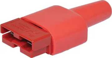 Red Dust Cover to suit 50A Anderson Plugs This dust cover to suit P 7836A high current DC Anderson power connector is made out of rubber and provides protection for the connector against dust.