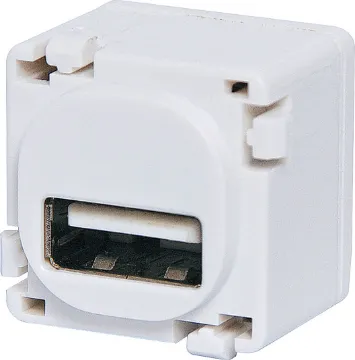 USB 2.0 Clipsal Clip-In Mechanism Fitted with USB 2.0 sockets on each side.