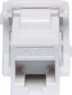 This Cat6 socket is a wallplate mechanism suitable for use with Clipsal type fittings. It is a back to back Cat6 coupler which eliminates the need for any punchdown tools for termination, and can be used with ready made patch cables instead.