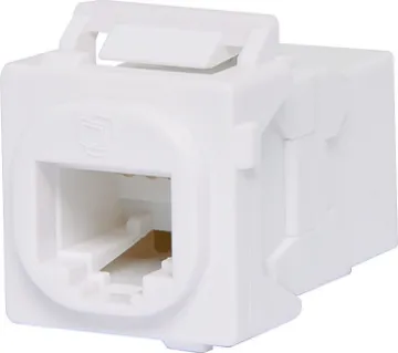 Cat6A Back to Back Socket Clip-In Mechanism Suit Clipsal Cat6A ''back to back'' mechanism fro use with pre-terminated or off the shelf cables.  Wall jack will suit commonly used Clipsal data wall plates.