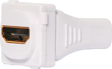 HDMI Clipsal Clip-In Mechanism Double sided pluggable design for connection with pre-made leads. Horizontal entry.