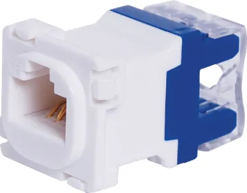 RJ45 Cat5e Socket Clip-In Mechanism to suit Clipsal A Cat5e mechanism to suit Clipsal wallplates (Note: not Clipsal brand).