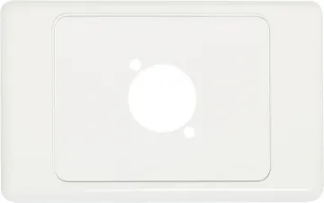 Wallplate For D Series Connector Single gang wallplate with both clipsal and hpm covers. Suit any standard dimension "D" series XLR, HDMI, USB, RCA or RJ connectors. Mounting hole spacing 19W x 24Hmm.