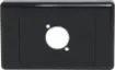 Single gang wallplate with both clipsal and hpm covers. Suit any standard dimension "D" series XLR, HDMI, USB, RCA or RJ connectors. Mounting hole spacing 19W x 24Hmm. 