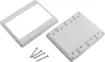 A double width wallplate with matching fascia cover.