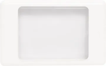 Altronics Clear/White Dual Cover Blank Wallplate Made from clear plastic, this wallplate can be used in designs which need to have visible monitoring of relay operation, display screens or timers. Two white snap fit covers to suit your installation.