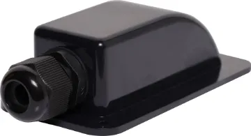 Single Gland Solar Cabling Entry Point - Black A handy gland cable entry point for caravans, campers and vehicles with roof mounted solar panels. Can be surface mounted using silastic or similar weatherproof adhesive. PG13.5 cable gland with 7.5mm cable entry (prior to tightening). Size: 60W x 112D x 35Hmm.