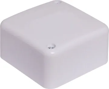 Electrical Junction Box Single Gang  Plastic electrical junction wall box with multiple conduit entries.