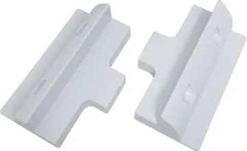 Plastic Solar Panel Side Mount 2pc These tough surface mount brackets offer a way to mount solar panels without penetrating the roof of the caravan. They can be attached using a silastic or similar adhesive.