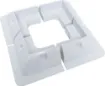 These tough surface mount brackets offer a way to mount solar panels without penetrating the roof of the caravan. They can be attached using a silastic or similar adhesive. 