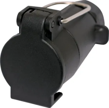 Large 7 Pin Round Trailer Socket A user wireable 7 Pin round trailer plug. Connects to the trailer with a Large 7 Pin round trailer plug (P8086).
Suitable for use with W4222 7 core trailer cable.