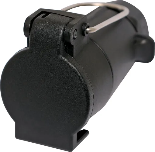 A user wireable 7 Pin round trailer plug. Connects to the trailer with a Large 7 Pin round trailer plug (P8086).
Suitable for use with W4222 7 core trailer cable. 