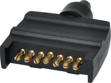7 Pin Flat Trailer Plug Replacement 7 pin flat trailer plug. Suitable for use with 7 core trailer cable (W 4222).