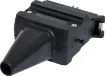 A 12 Pin flat trailer plug. Connects to a 12 pin flat trailer socket (P8097). Suitable for use with 12 core trailer cable.