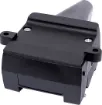 A 12 Pin flat trailer socket. Connects to a 12 pin flat trailer plug (P8096). Suitable for use with 12 core trailer cable.