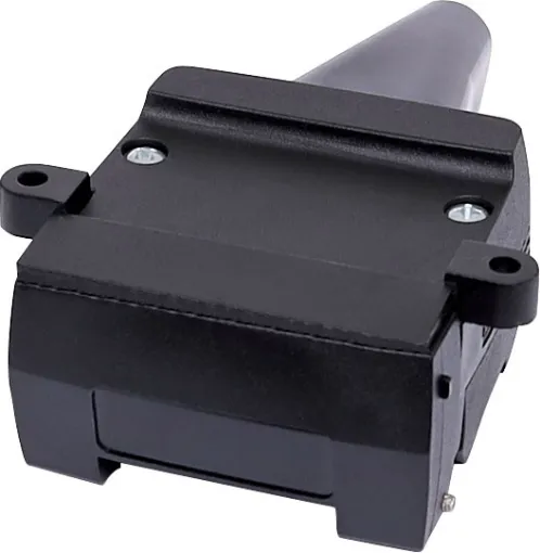 A 12 Pin flat trailer socket. Connects to a 12 pin flat trailer plug (P8096). Suitable for use with 12 core trailer cable.