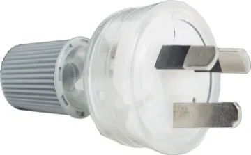 3 Pin 10A Clear Mains Plug HPM 10A Rated. Clear Inline Plug.