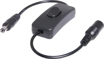 2.1mm Inline Switched DC Power Lead A quick and easy way to switch plugpack powered devices on and off. Fitted with a 2.1mm plug and socket.
