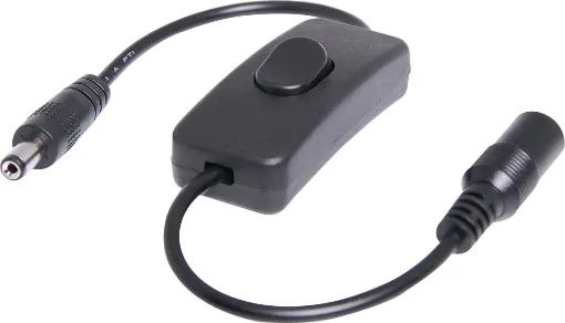 A quick and easy way to switch plugpack powered devices on and off. Fitted with a 2.1mm plug and socket.