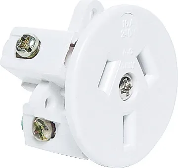 3 Pin 10A Flush Mount Mains Socket (Rear Wire Entry) Suits panel thickness 1.0 to 3.0mm.
Mounting depth &tilde 26mm. 10A rated.
White only.