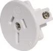 Suits panel thickness 1.0 to 3.0mm.
Mounting depth &tilde 26mm. 10A rated.
White only.
