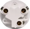 Suits panel thickness 1.0 to 3.0mm.
Mounting depth &tilde 26mm. 10A rated.
White only.
