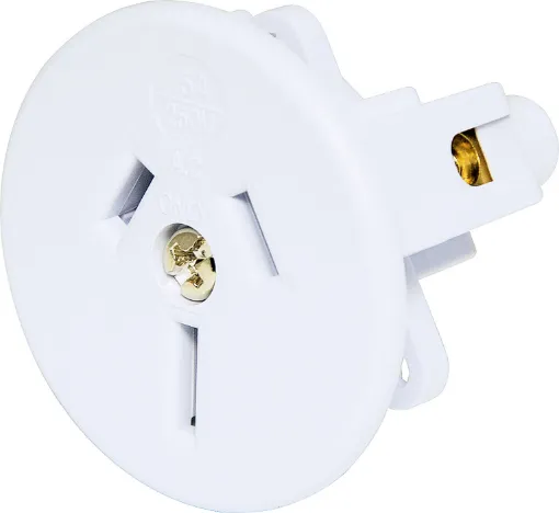 Suits panel thickness 1.0 to 3.0mm.  Mounting depth  26mm . White

