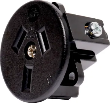 3 Pin 15A Flush Mount Black Mains Socket (Rear Wire Entry) Suits panel thickness 1.0 to 3.0mm.
Mounting depth &tilde 26mm. 10A rated.
White only.