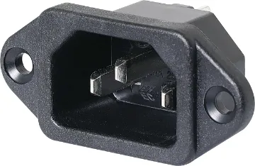 C14 Male Socket Chassis Mount 10A IEC 10A 240VAC