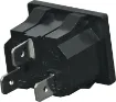 Rated at 10A @ 240V AC. Chassis mount snap-in.
Suits 0.8 to 3mm panel