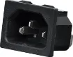 Rated at 10A @ 240V AC. Chassis mount snap-in.
