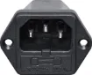 With Fuse Holder
Uses M205 type fuse, with space for a spare.
10A 240VAC