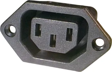 C13 Female Plug Chassis Mount 10A IEC 10A 240VAC