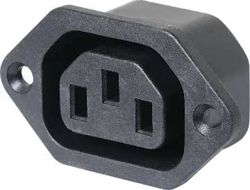 C13 Female Plug Chassis Mount 10A IEC 10A 240VAC