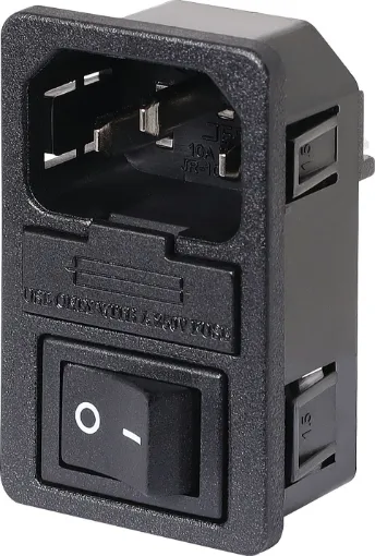 Panel cutout 28 x 48mm. Suits 1.5mm Chassis.
10A 240VAC
Suits M 205 fuse