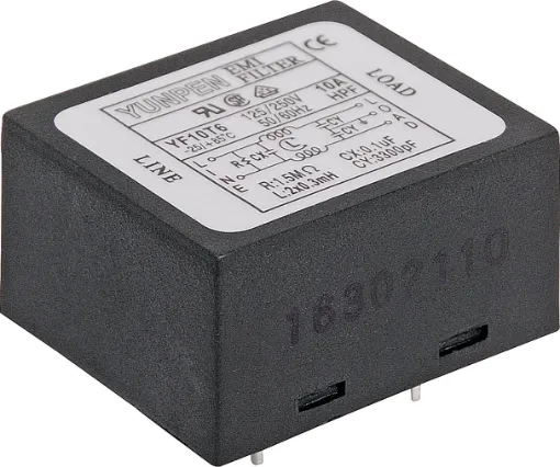 6A 240VAC  with EMI Filter & Fuse.