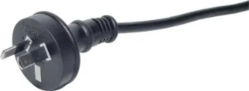 2m 7.5A 2 Pin Black Bare Ends Mains Power Cable 7.5A 2 pin 2m bare ends, 6.4mm. Energy Authority approved.