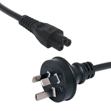 1.8m Cloverleaf C5 Appliance 3 Pin 2.5A Mains Power Cable Black Cloverleaf to 3 Pin plug 1.8m. Energy Authority approved.
2.5A 2m