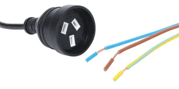 15cm 10A 3 Pin Socket Black Bare Ends Mains Power Cable This 3 pin mains power socket cord is designed for use by OEM's and installers to connect to mains powered equipment. It is fitted with 3 pin mains socket and pre-stripped bare ends. Rated to 10A.