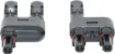 MC4 style dual line plug adaptor designed for use when daisy chaining solar panels together. 
