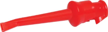 Red IC Test Clip Overall length 57mm. With solder connection for wire termination. 1A @ 250V AC.