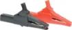 This Banana Plug Crocodile Clips Pair comes with both a red crocodile clip and a black crocodile clip. Simply plug in banana plug probe to make it a crocodile clip connection. 