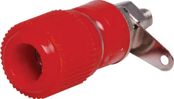 Red Plastic Binding Post With 4mm Banana Socket. 10A @ 125V AC.
Mounting Hole 8mm.