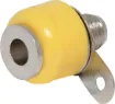 Yellow. Rated at 10A @ 125V AC.
Can be mounted non-insulated (6mm Ø hole required) or insulated 8mm Ø hole.