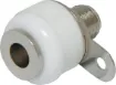White. Rated at 10A @ 125V AC.
Can be mounted non-insulated (6mm Ø hole required) or insulated 8mm Ø hole.