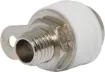 White. Rated at 10A @ 125V AC.
Can be mounted non-insulated (6mm Ø hole required) or insulated 8mm Ø hole.