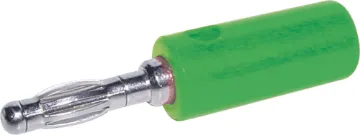 Green Cross Hole Banana Plug With screw connection for wire termination. Will accept another banana plug into crosshole.
3A @ 125V AC.