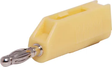 Yellow Stack Type Banana Plug Yellow. Rated 3A @ 125V AC.
With screw connection for wire termination.